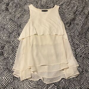 Banana Republic Cream Layered Tank Top